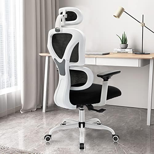 Ergonomiczne krzesło z zagłówkiem regulowanym
