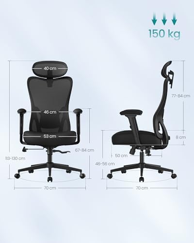 Ergonomiczny fotel z regulowanym zagłówkiem