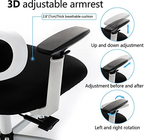 Ergonomiczne krzesło z zagłówkiem regulowanym
