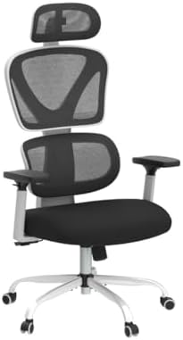 Ergonomiczne krzesło z zagłówkiem regulowanym