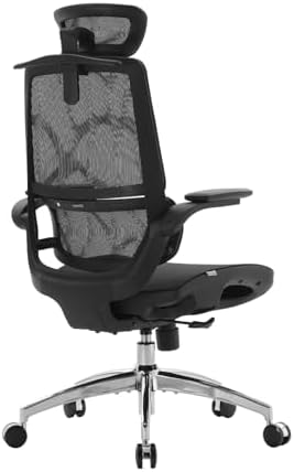 Ergonomiczne krzesło z rozkładanymi podłokietnikami