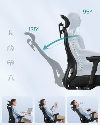 Ergonomiczny fotel z regulowanym zagłówkiem