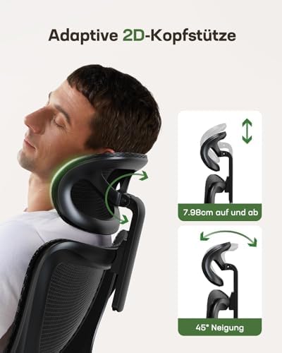 Siatkowe krzesło z adaptacyjną lędźwiową