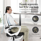 Ergonomiczne krzesło z podparciem lędźwiowym