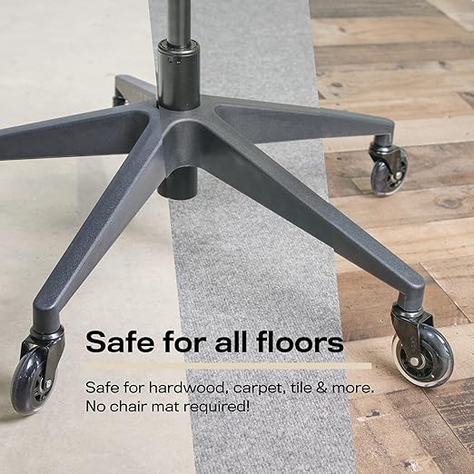 MaxGear ciche gumowe kółka 5 cm, uniwersalne na wszystkie podłogi